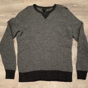 J. Crew crewneck sweater medium gray and black